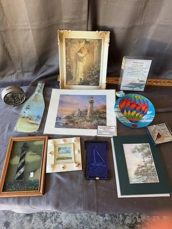 Nautical Lighthouse Art & Decor Lot