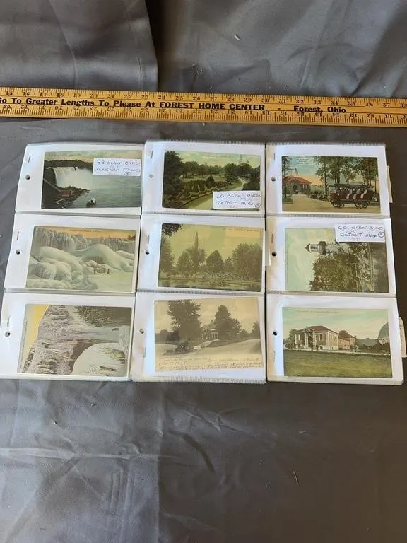 Antique Detroit & Niagara Falls Postcard Lot