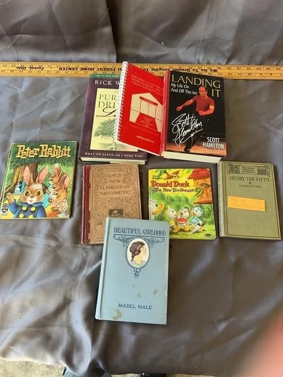 Antique & Modern Book Lot with Children's Titles