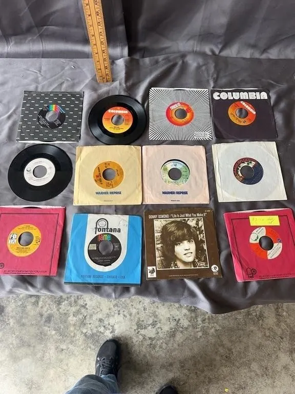 Assorted 45 RPM Vinyl Singles Lot
