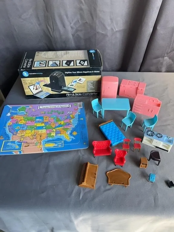 Dollhouse Furniture & Film Converter Lot