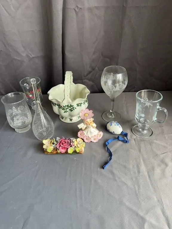 Holiday Glassware & Figurine Collection