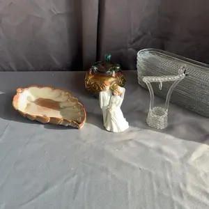 Northwood Carnival Glass Rose Bowl & Assortment