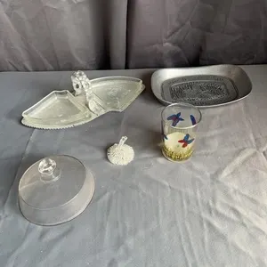 Wilton Armetale Bread Tray & Aluminum Relish Serve