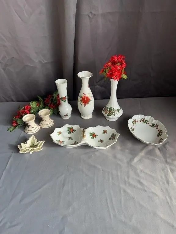 Holiday Porcelain Tableware & Vases