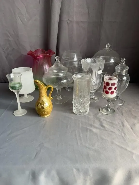 Assorted Glassware & Crystal Collection