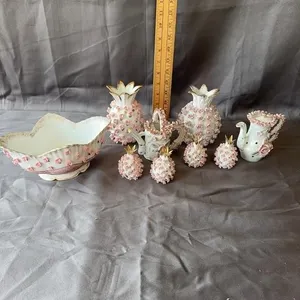 Japanese Miniature Porcelain Teapot & Vases Set