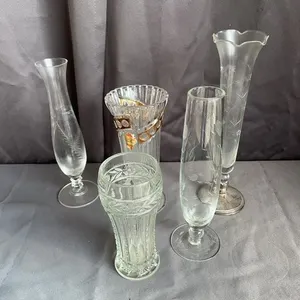 Assorted Cut Glass Bud Vases - Anna Hütte