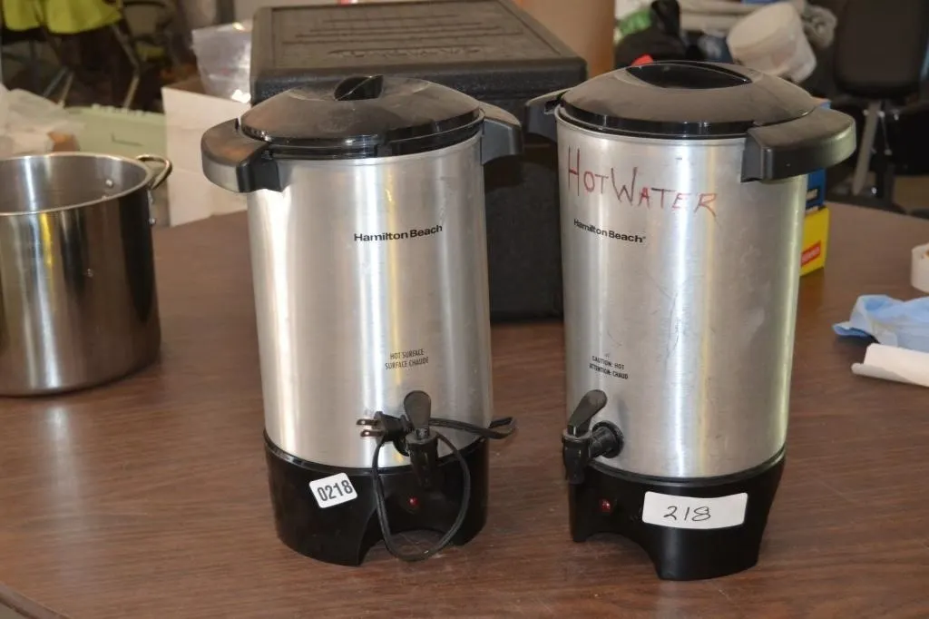 2 working coffee urns