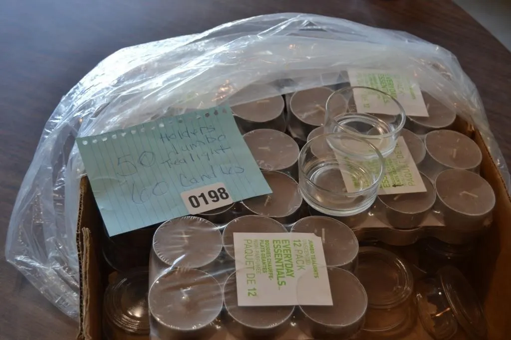 50 tea light holders 60 larger tea lights