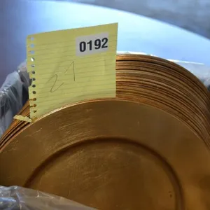 27 qty gold chargers
