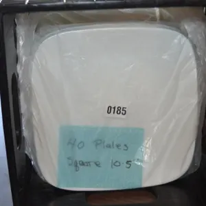 40 square corelle plates 10.5 inch