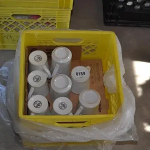 21 asst. white coffe cups