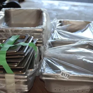 Asst. hot trays large, steamer trays