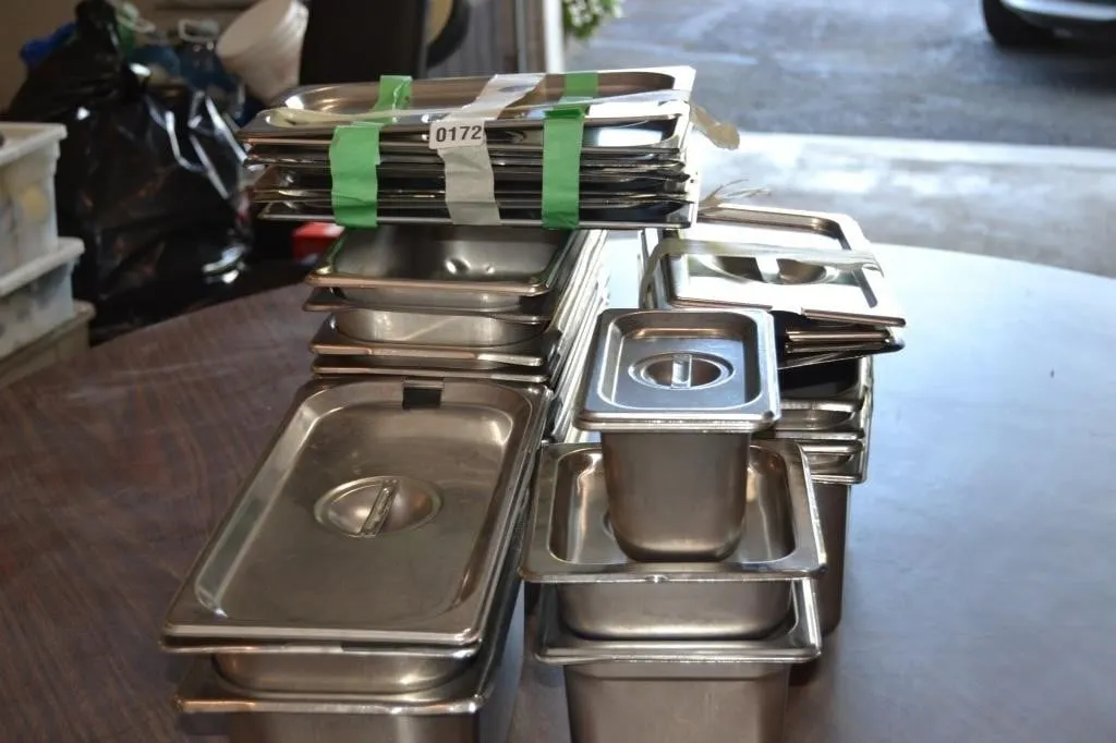 asst of tray for hot table
