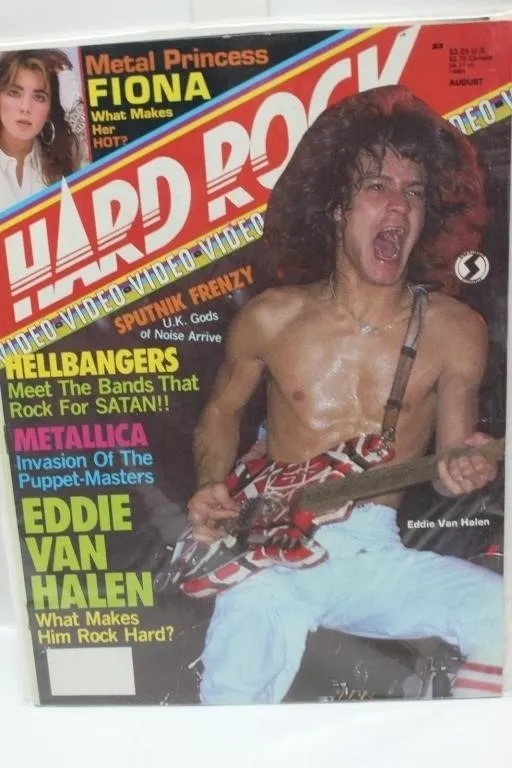 Hard Rock Magazine - Eddie Van Halen Cover, August