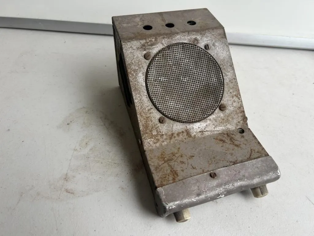 Vintage Metal Speaker Enclosure, Rusted