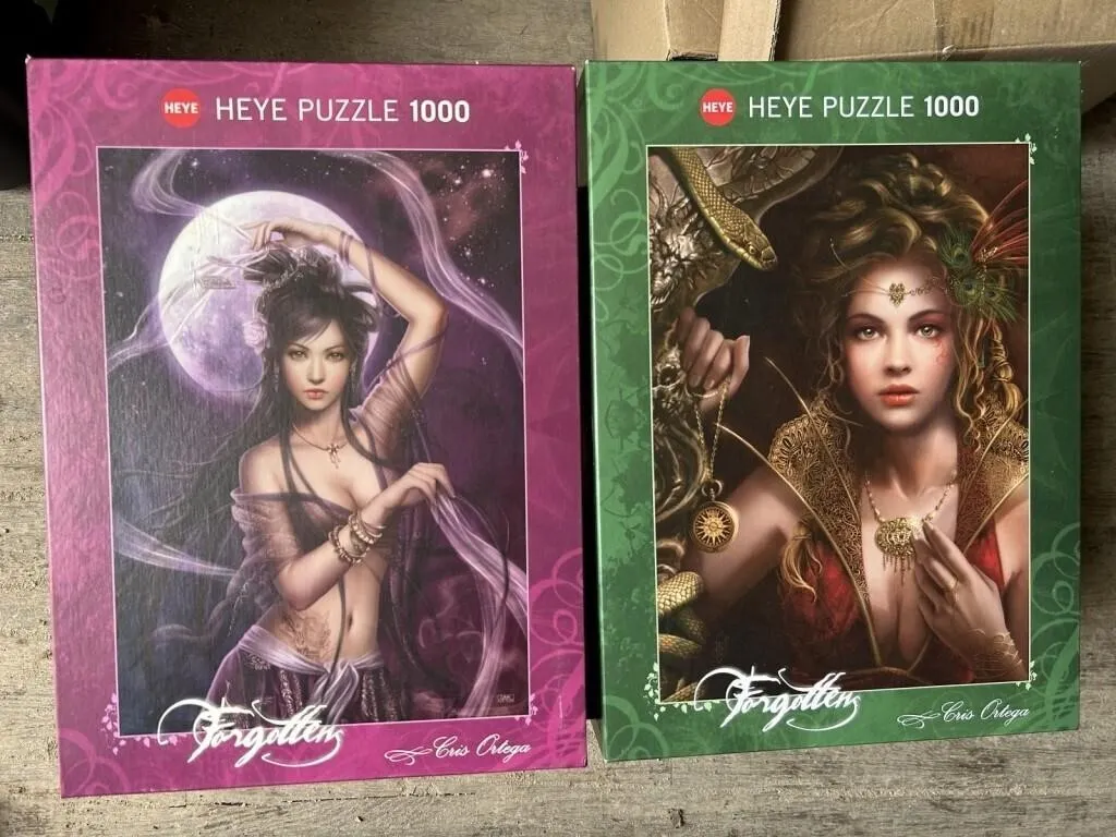 Two Heye 1000-Piece Fantasy Art Jigsaw Puzzles