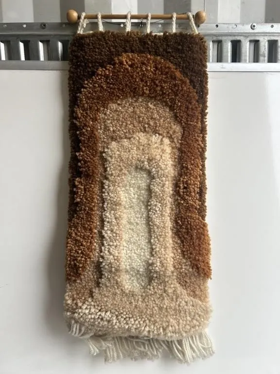 Woven Wool Tapestry Wall Hanging, Ombre Design