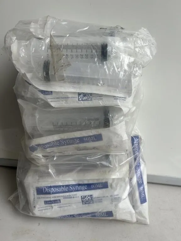 Disposable Syringes 60ML, Luer Lock, Lot of 3