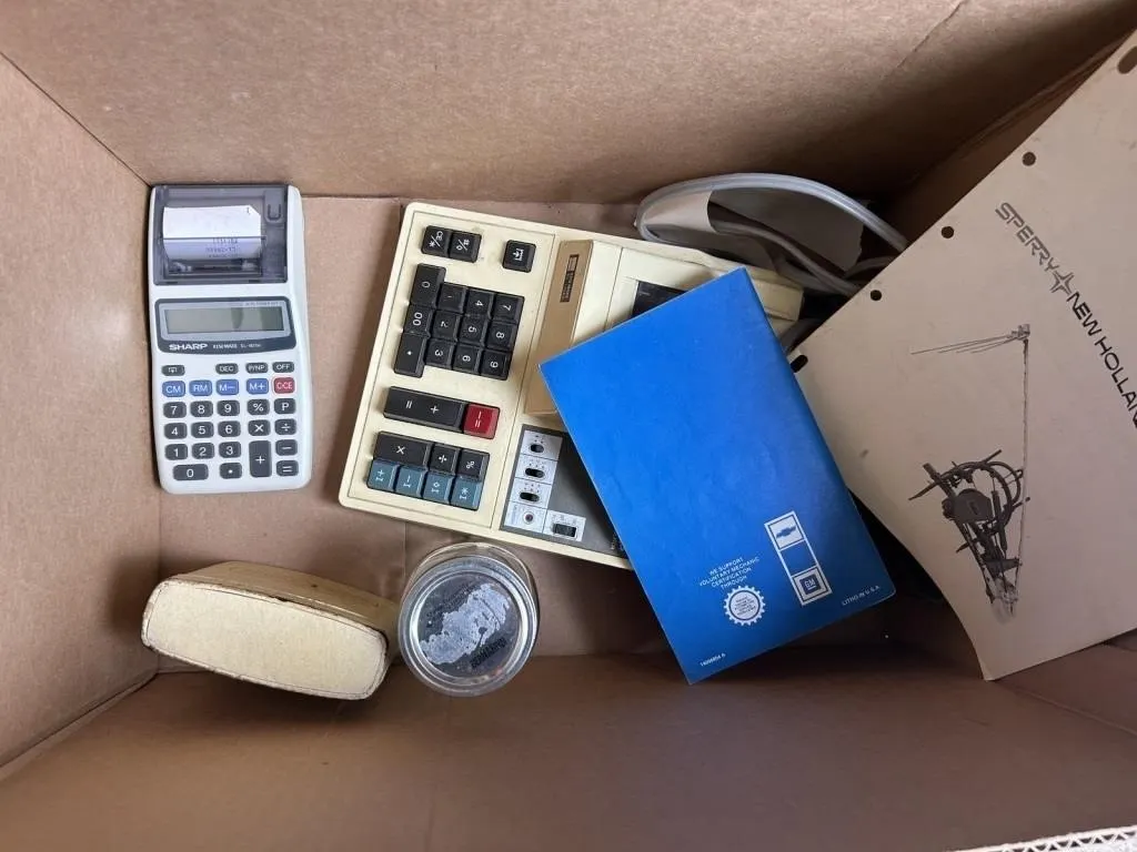 Vintage Calculator & Office Item Lot