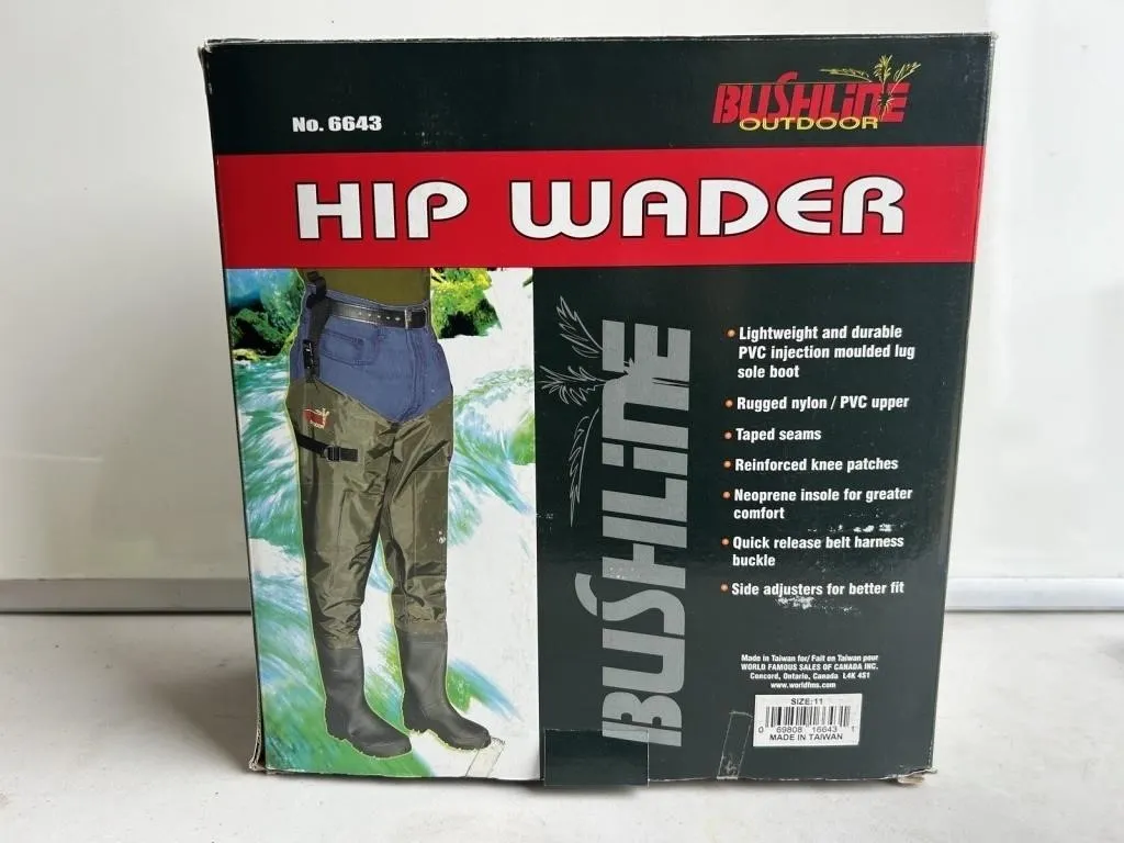 Bushline Outdoor Hip Wader, Size 11