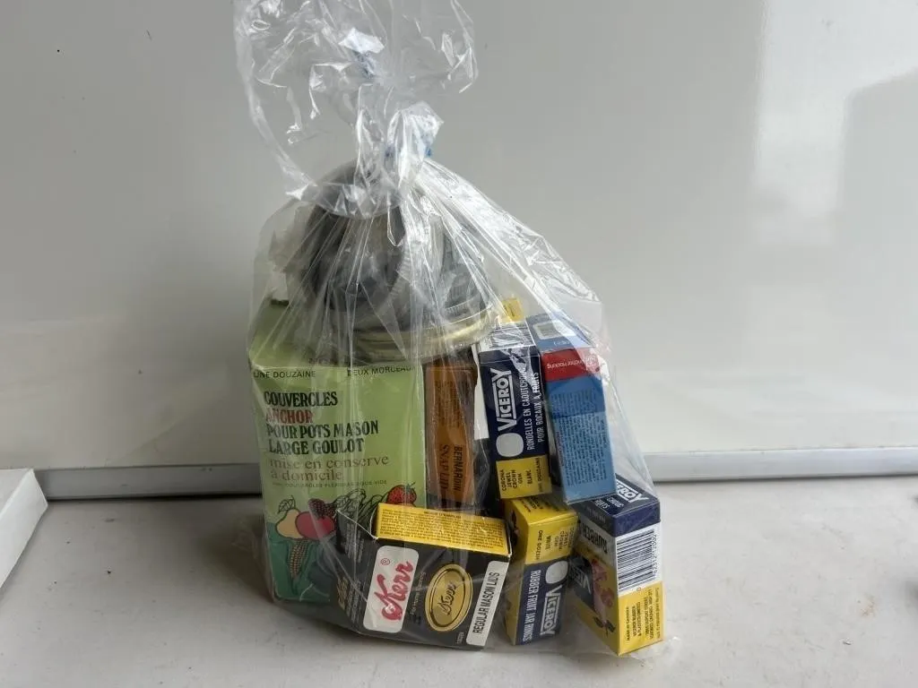 Vintage Mason Jar Canning Supplies: Lids, Rings &