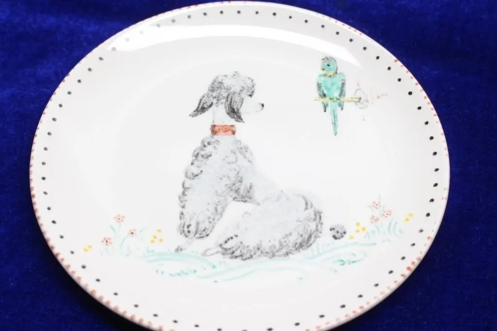 Royal Doulton 'Gourock' Poodle & Budgie Decorative