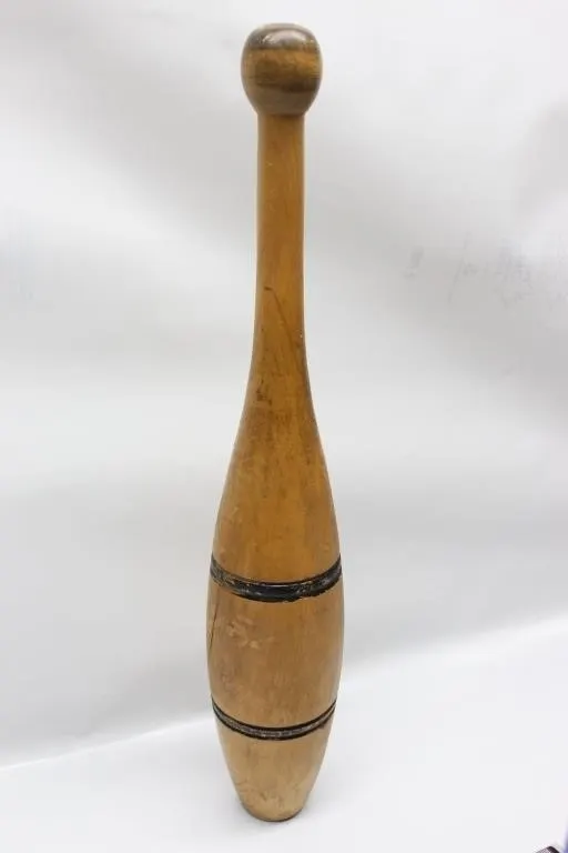 Antique Wooden Indian Exercise Club