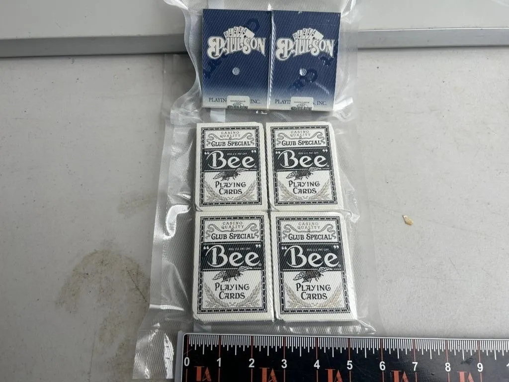 Casino Playing Cards Lot – Paulson, Bee, Jackpot