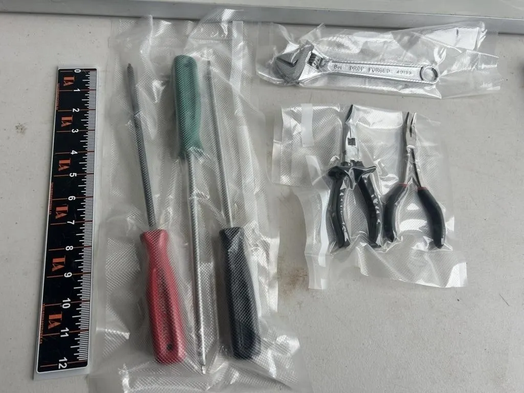 Hand Tool Set: Screwdrivers, Adjustable Wrench,