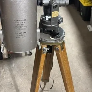 Vintage Surveying Transit With wood tripod legs
