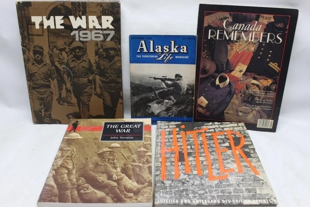WWII History Books & Magazines Lot (5 items)