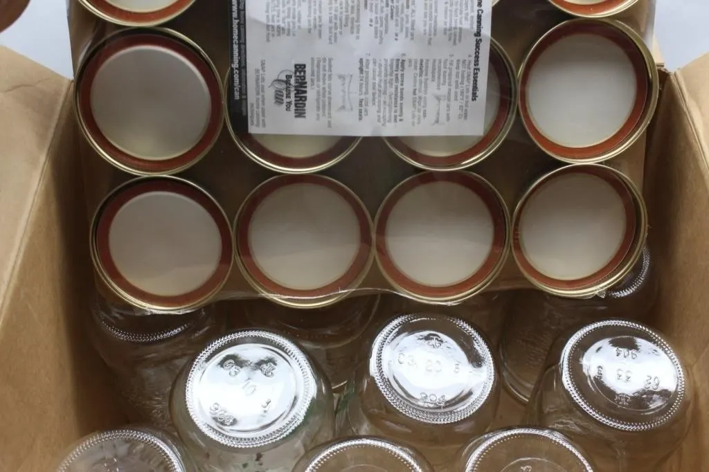 Bernardin Mason Canning Jars with Snap Lids