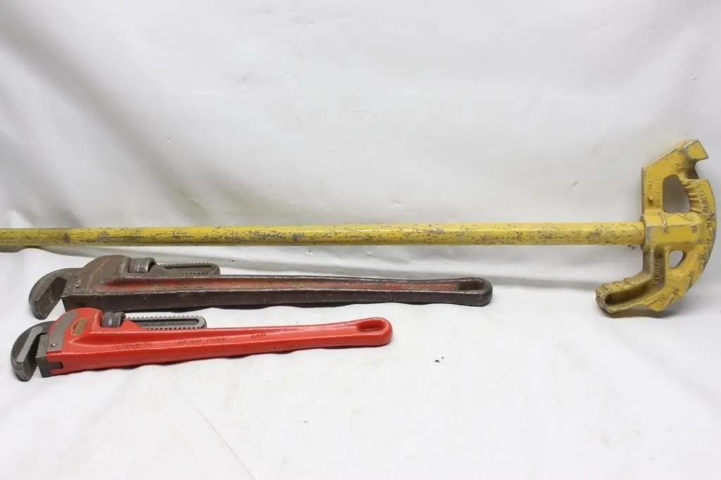 Set of Ridgid Heavy Duty Pipe Wrenches