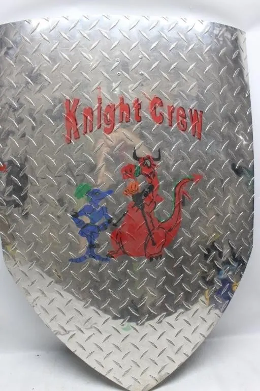 Diamond Plate Shield "Knight Crew" Dragon Decal