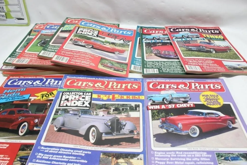 Cars & Parts Magazine Lot, 1989-1993 Issues
