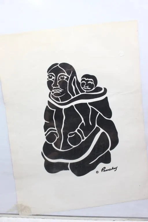 Pamckay Signed Print, Mother & Child