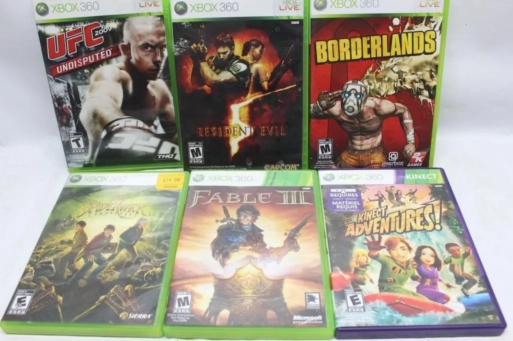 Lot of 6 Xbox 360 Games