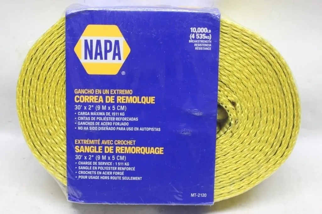 NAPA Tow Strap 30' x 2" 10,000 lb