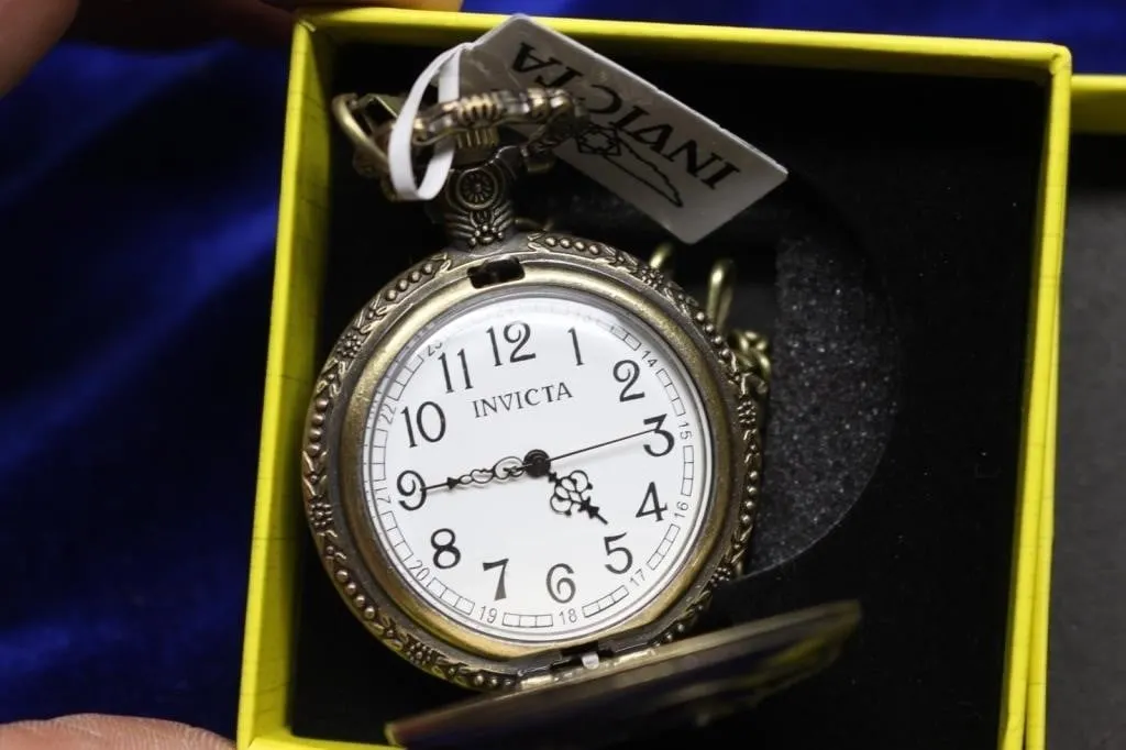 Invicta Pocket Watch, Motorcycle Design