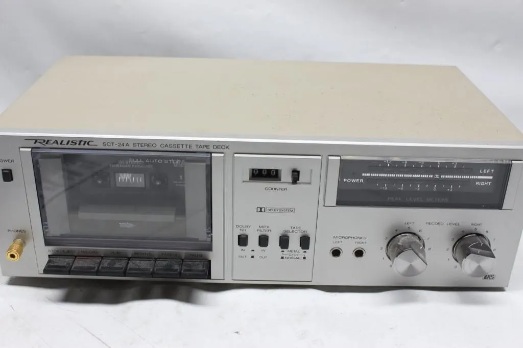 Realistic SCT-24A Stereo Cassette Tape Deck