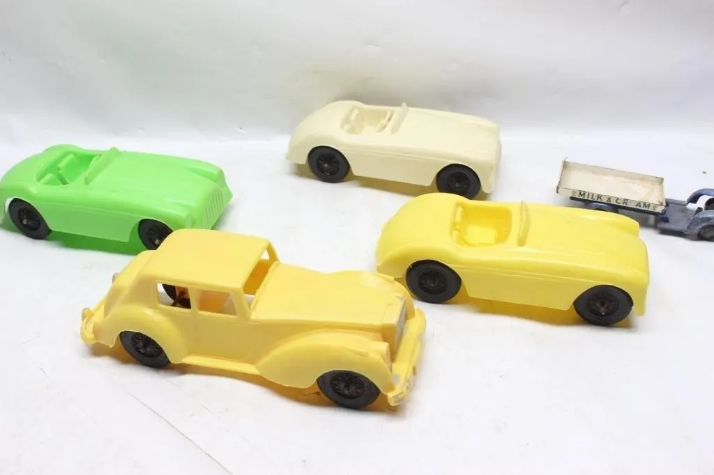 Reliable Plastic Cars & Tekno Milk Truck Lot