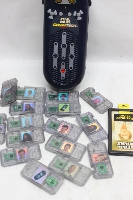 Star Wars CommTech Reader with Chip Cards Lot