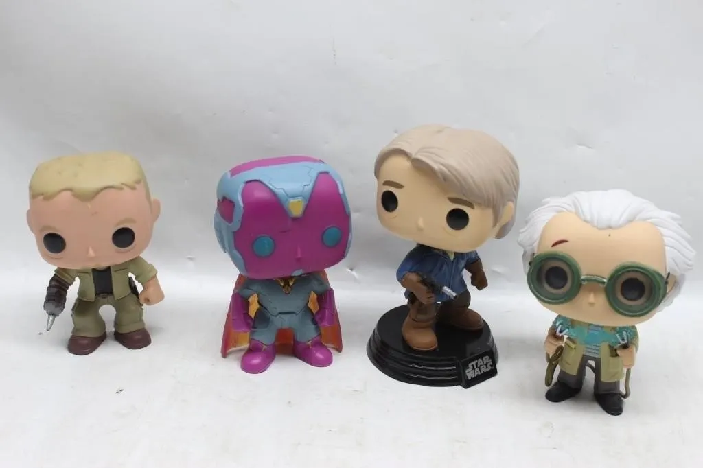 Funko Pop Figures Lot: Vision, Doc, Jake & More