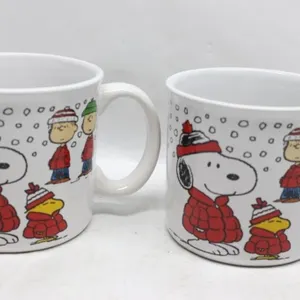 Peanuts Snoopy & Woodstock Winter Ceramic Mugs,