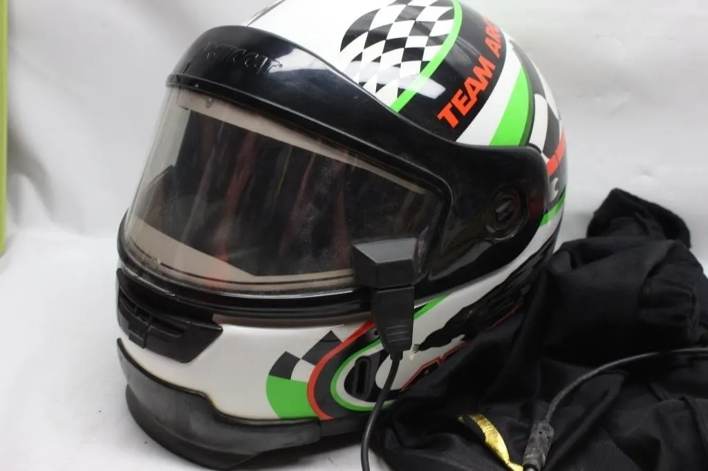 Arctic Cat Team Racing Snowmobile Helmet w/ Bag