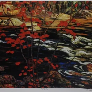 A.Y. Jackson "The Red Maple" Ltd Ed Print, Signe