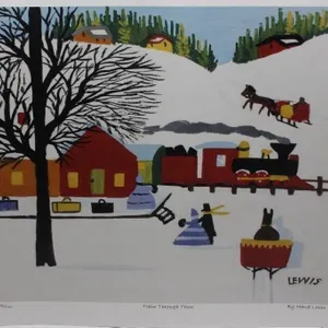 Maud Lewis 'Train Through Town' Signed Print