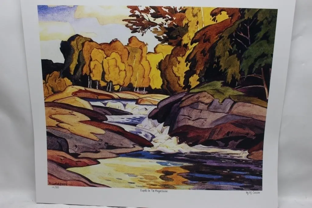 A.J. Casson "Rapids on the Magnetawan" Ltd. Ed.